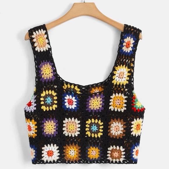 SHEIN Tops - Crochet Crop Top - SHEIN Size 2XL
